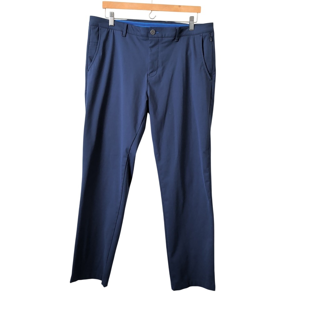Twillory Performance Pants Mens 36x32 Navy Blue Tailored Fit Chino Trousers